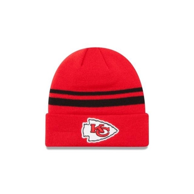 Red Kansas City Chiefs Hat - New Era NFL Cuff Knit Beanie USA0152637